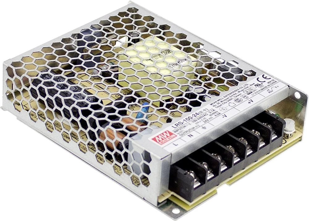 MEAN WELL LRS-100-24 108W vienizejas industriālais