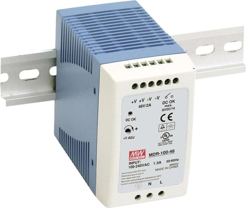 MEAN WELL MDR-100-12 100W DIN sliedes