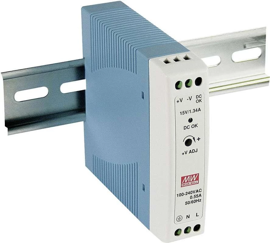 MEAN WELL MDR-20-5 DIN sliedes barošanas