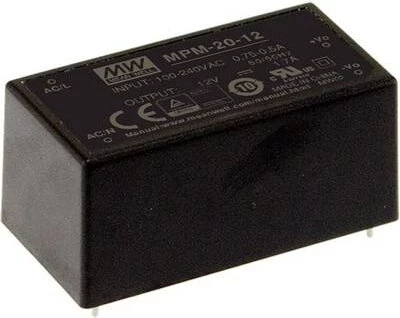MEAN WELL MPM-20-5 20W 5V 4A