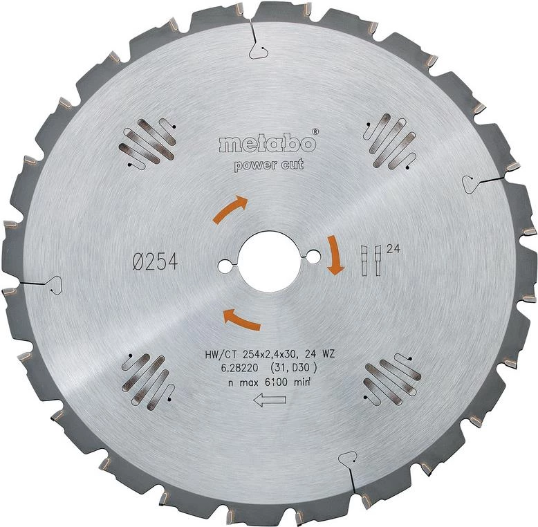 Metabo 628220000 ripzāģa asmens 254mm x