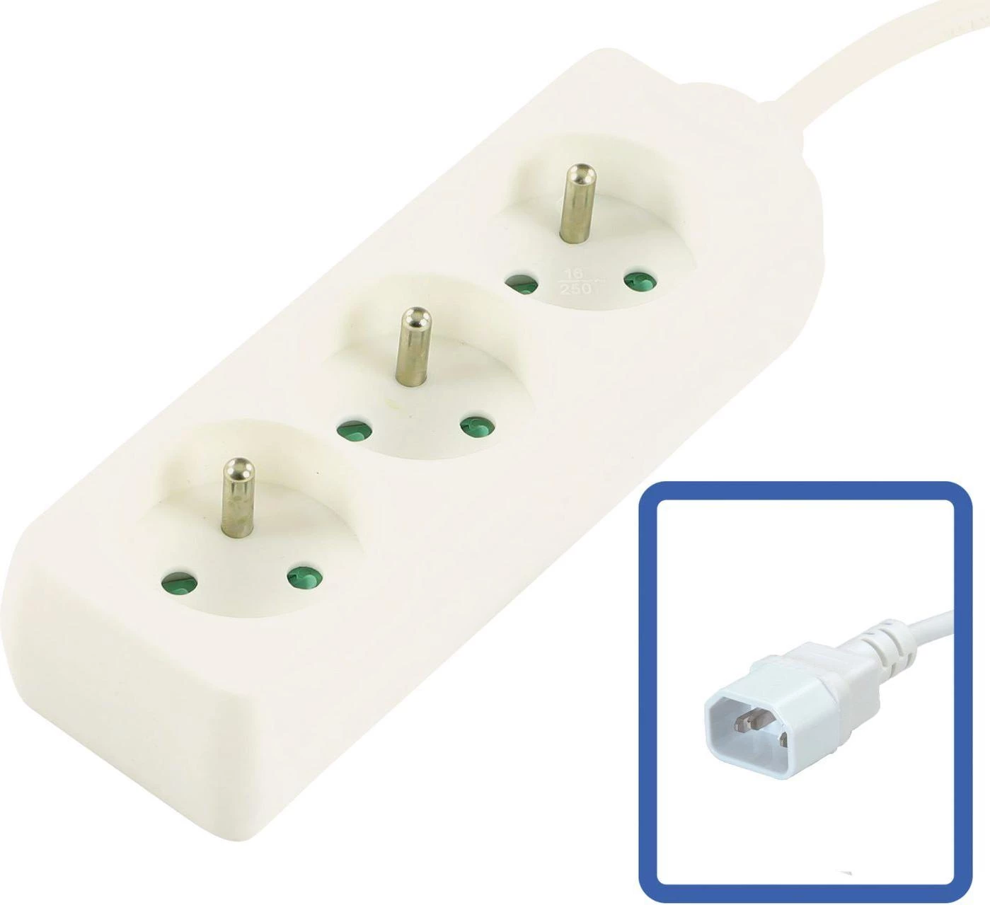 MicroConnect 3 ligzdu franču tipa pagarinātājs