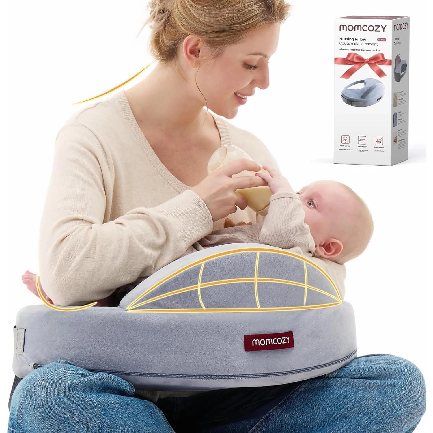 MOMCOZY EXCLUSIVE MEMORY FOAM NURSING PILLOW