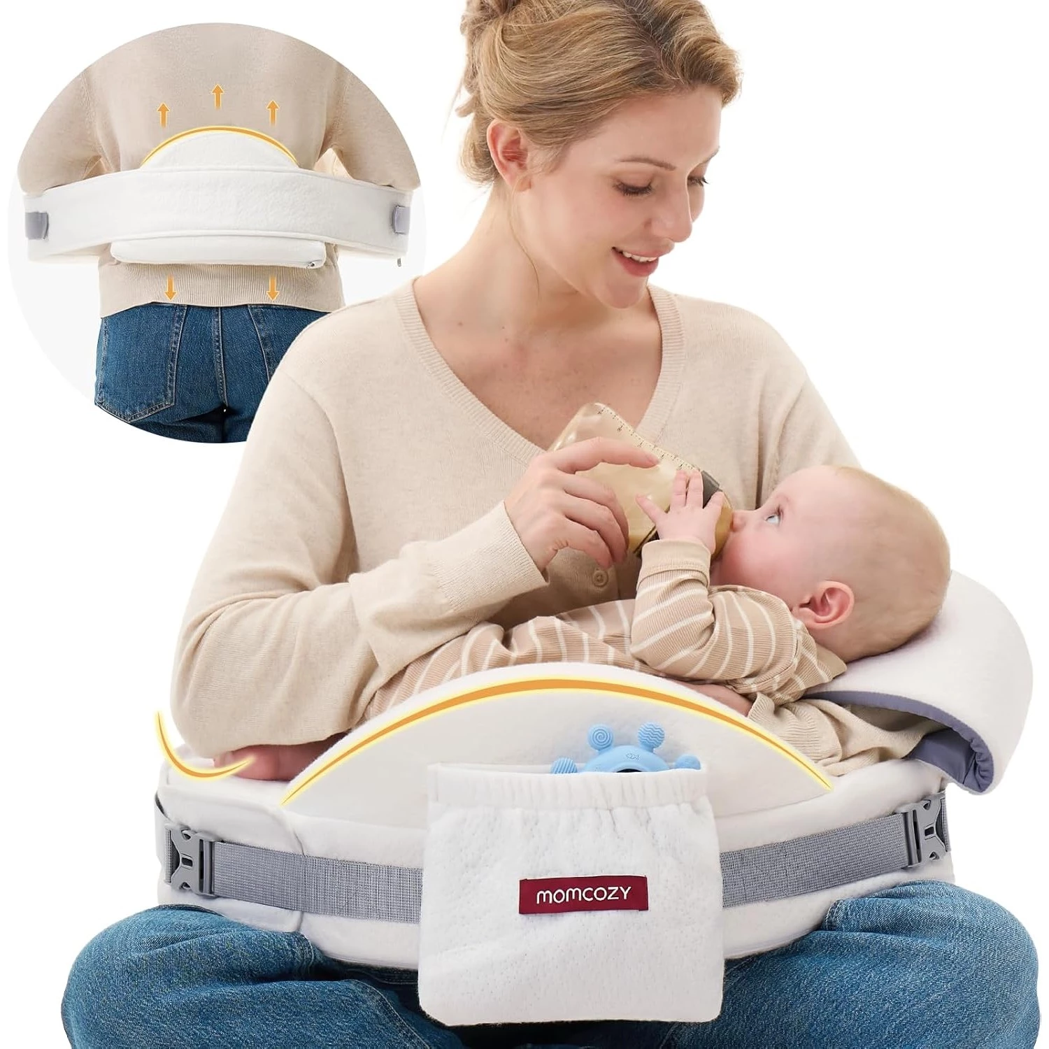 Momcozy NP006 CozyPro Adjustable Nursing Pillow