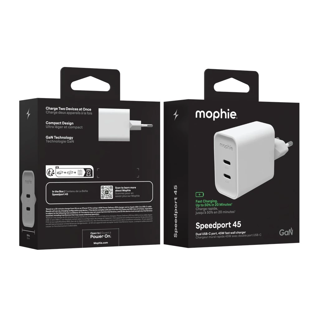 Mophie ROC GaN 45W Dual USB-C