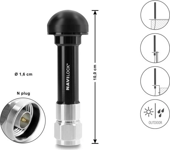 Navilock GNSS antena N savienotājs 28