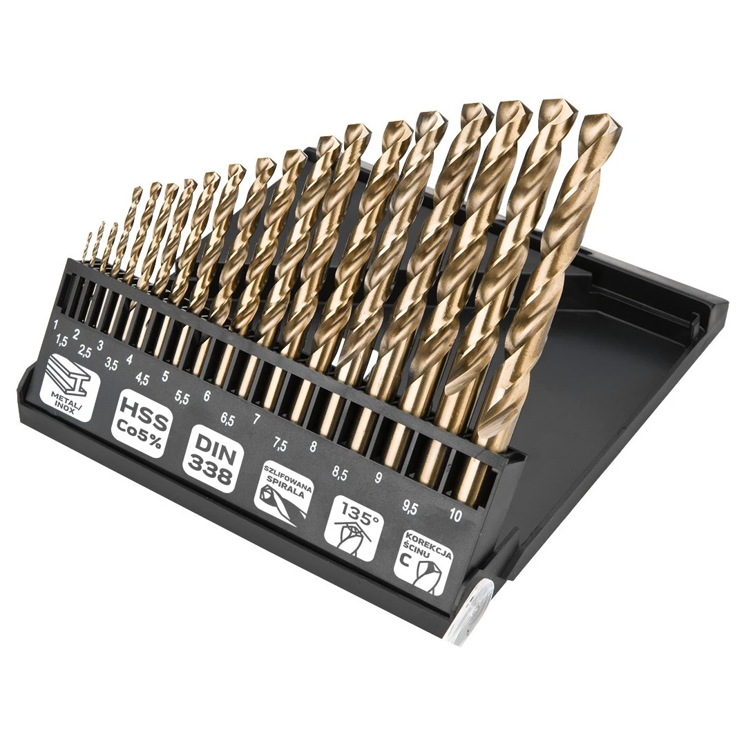 NEO TOOLS HSS-Co metāla urbju komplekts