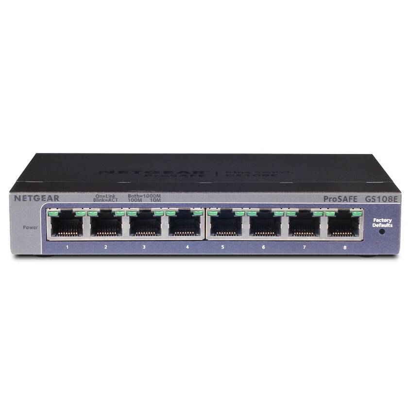 Netgear GS108E-400EUS 8-Port Gigabit Ethernet Plus
