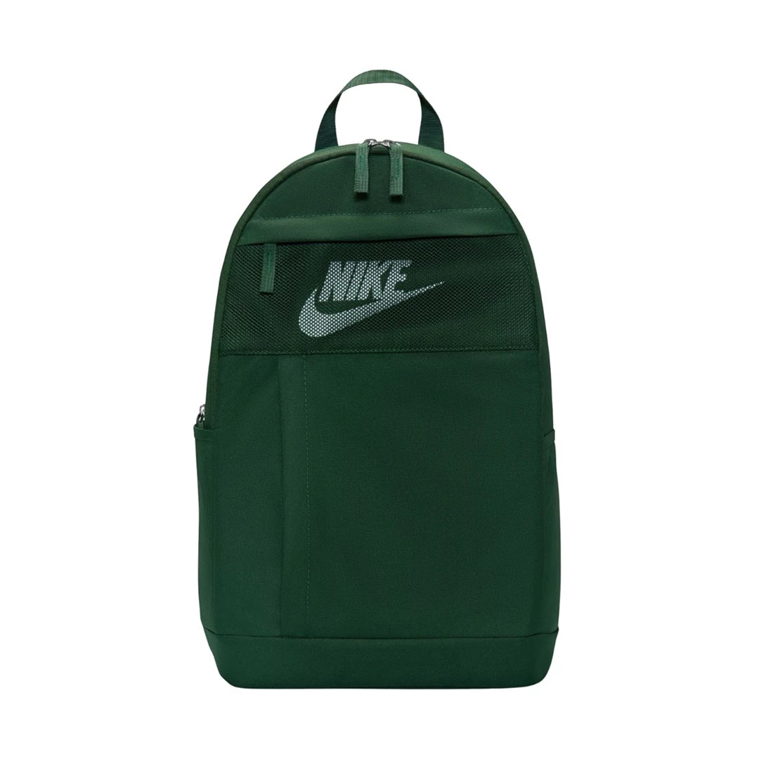 Nike Elemental Mugursoma Tumši zaļa/Balta 21L