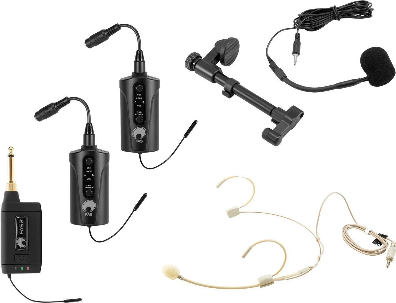 OMNITRONIC Set FAS TWO divkanālu UHF
