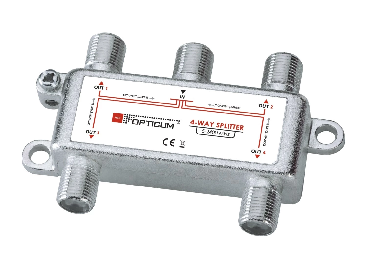 OPTICUM 1x4 DVB-T/SAT signāla sadalītājs 5-2400