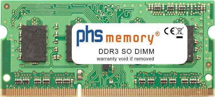 PHS-memory 4GB DDR3L 1600MHz SO-DIMM atmiņas