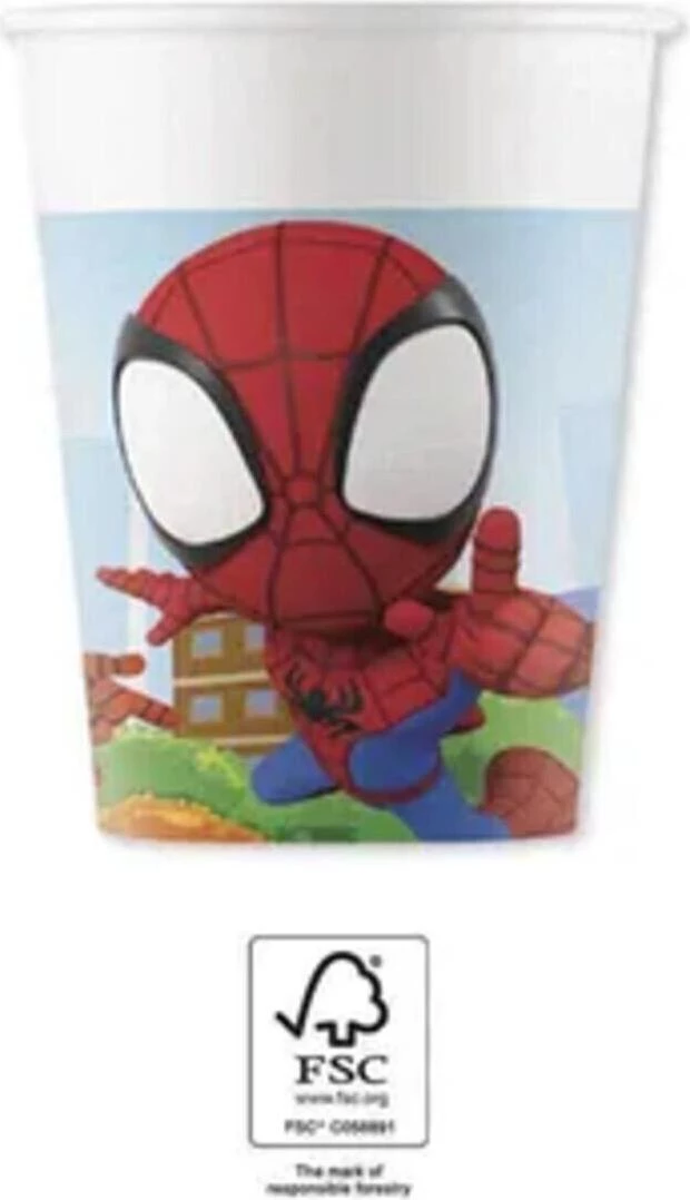 Procos Marvel Spider-Man papīra krūzes 200ml