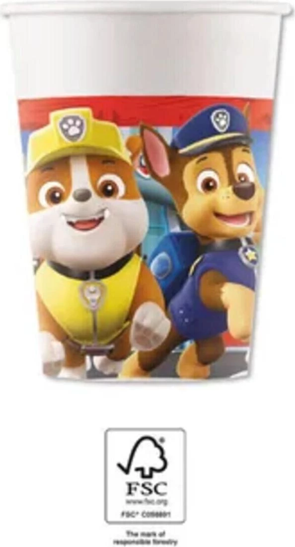Procos Paw Patrol papīra krūzes 200ml