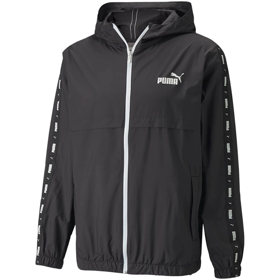 PUMA ESS+TAPE Windbreaker Vīriešu Jaka Melna