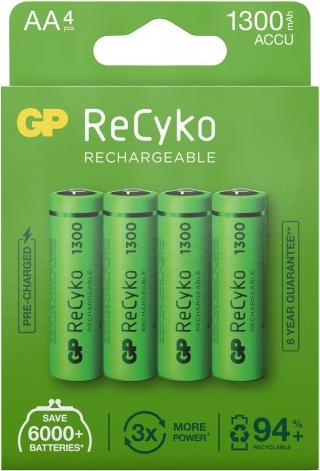 GP ReCyko AA NiMH akumulatori, 1300