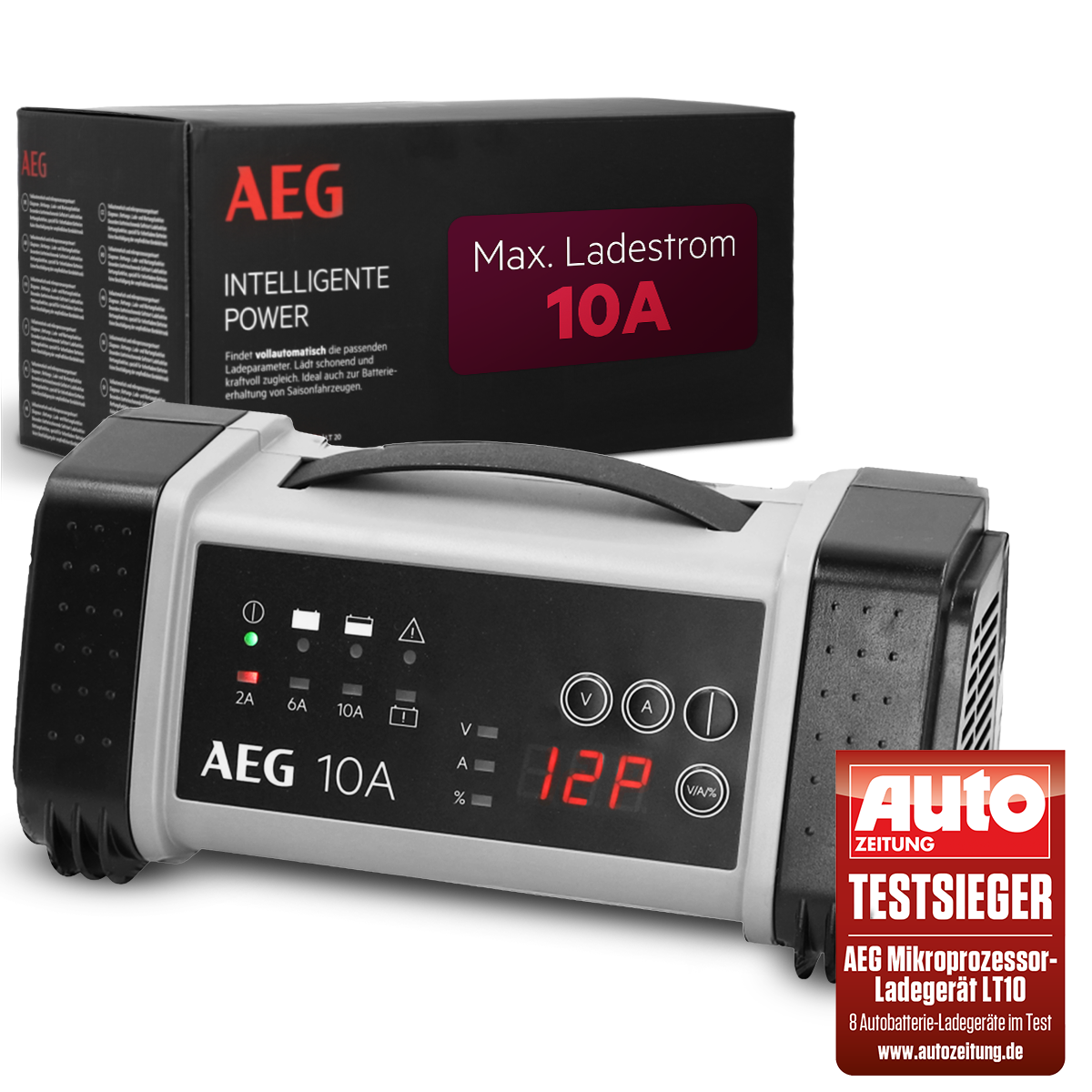 AEG LT10 97024 automātiskais akumulatoru lādētājs