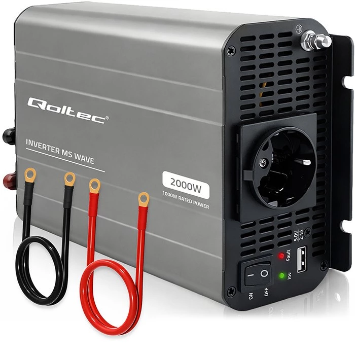 Qoltec modificēta sinusoidālā sprieguma invertors 12V