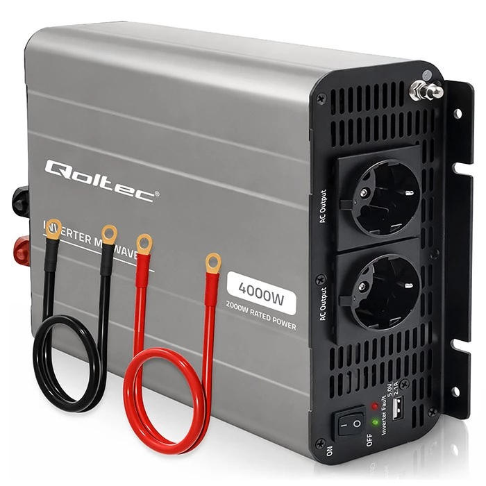 Qoltec modifitācijas sinusoidālais sprieguma invertors 12V