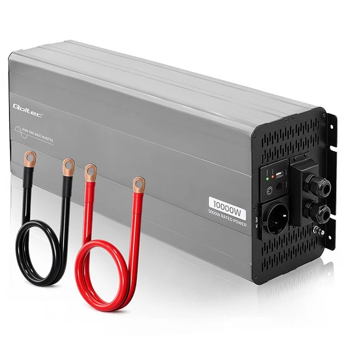Qoltec tīrā sinusoidālā sprieguma invertors 24V