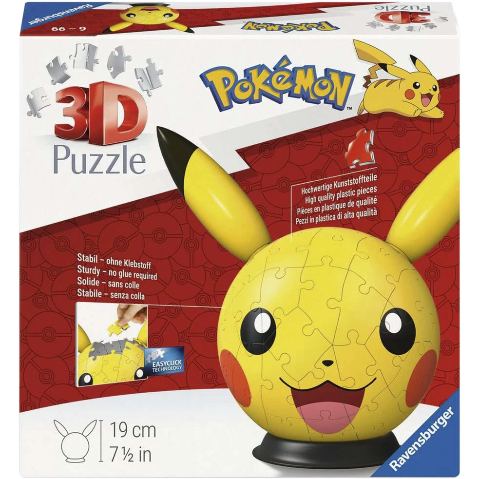 Ravensburger 3D Puzzleball Pokémon Pikachu with