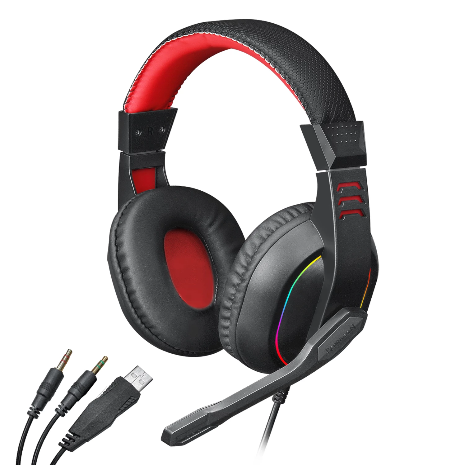 Redragon ARES AUX RGB spēļu austiņas