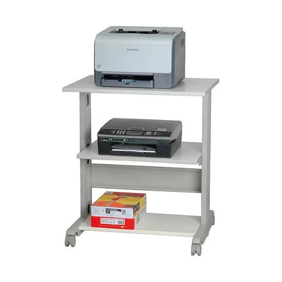 Roline Printer Table Grey White Light