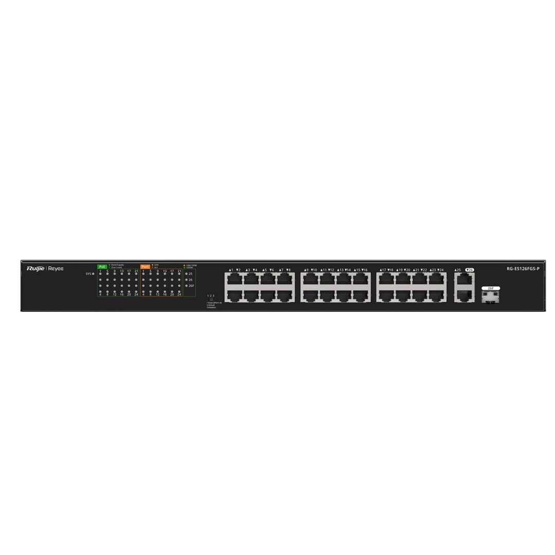 RUIJIE RG-ES126FGS-P 24-Port Gigabit PoE+ Smart
