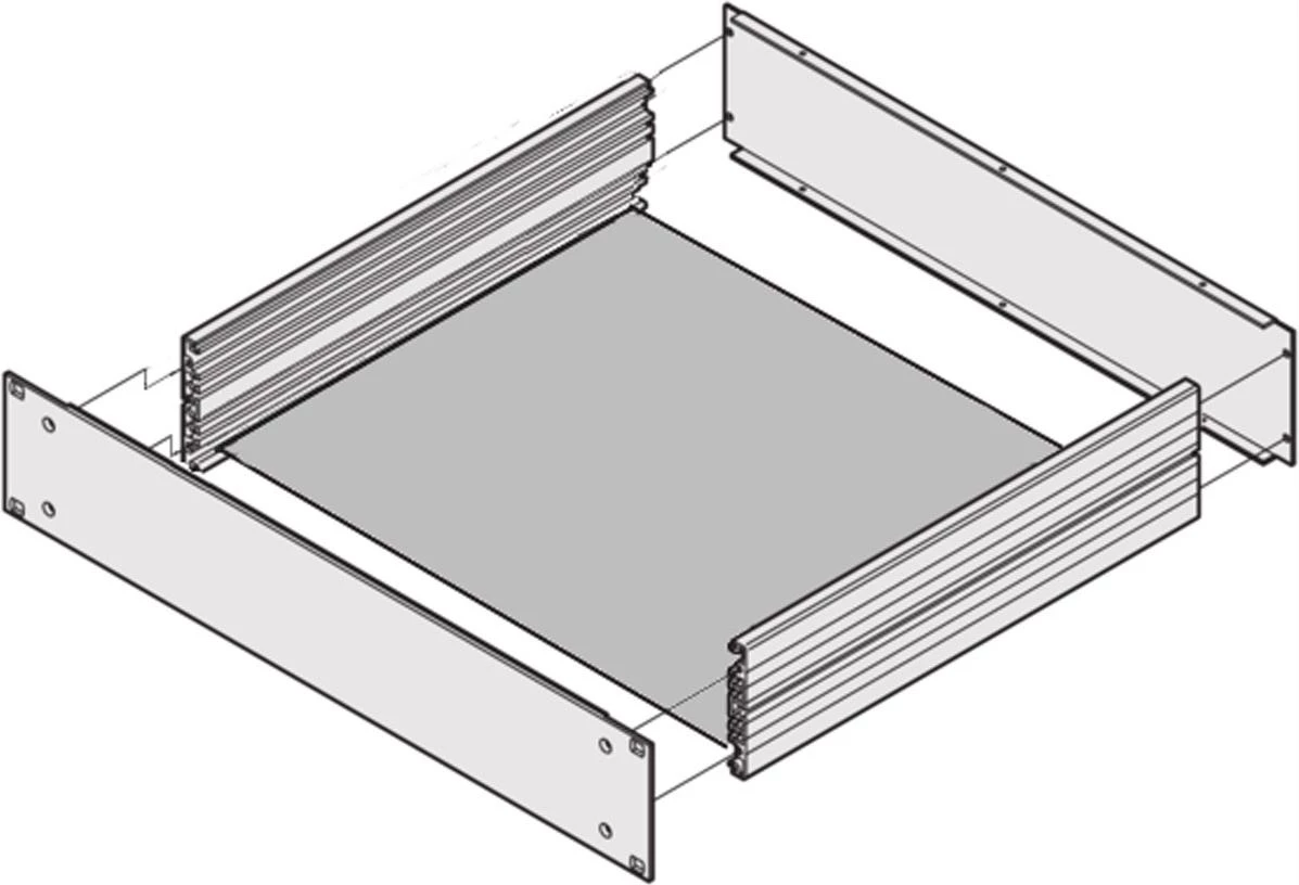 SCHROFF Chassis Plate 390D priekš EuropacPRO