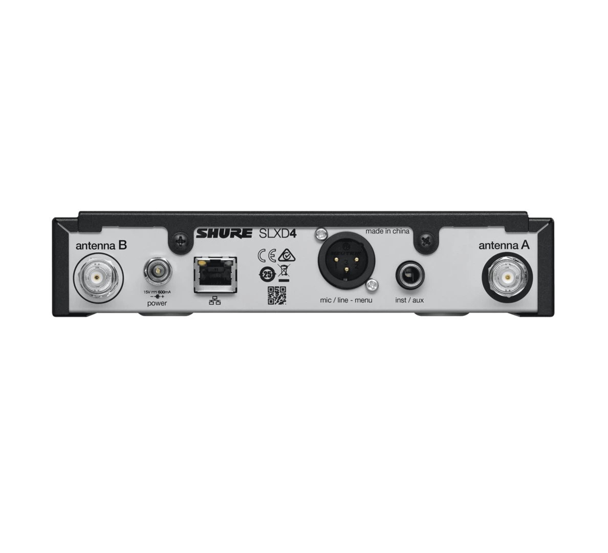 Shure SLXD4E=-G59 vienkanāla digitālais bezvadu uztvērējs