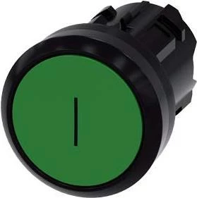 Siemens 3SU1000-0AB40-0AC0 elektriskais izpildmehānisms IP66/IP67/IP69/IP69K melns-zaļš