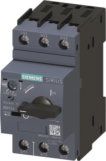 Siemens SIRIUS 3RV2 motora startera aizsargs