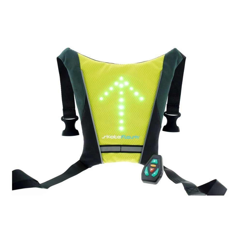Skateflash atstarojošā veste Black Green Nylon