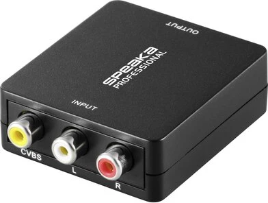 SpeaKa Professional AV pārveidotājs RCA/Cinch uz