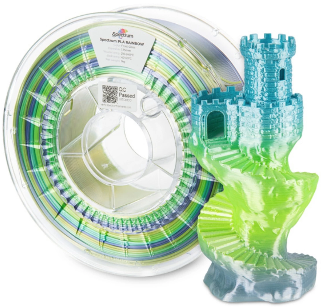 Spectrum Filament PLA SILK Rainbow Frost