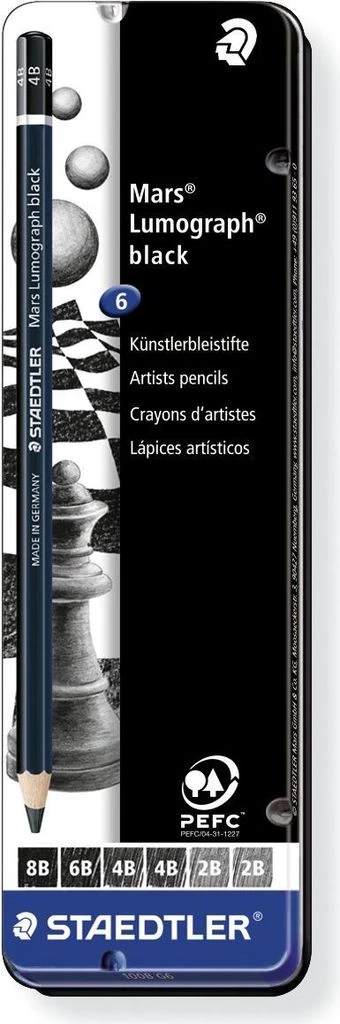 Staedtler Mars Lumograph 100B G6 grafīta