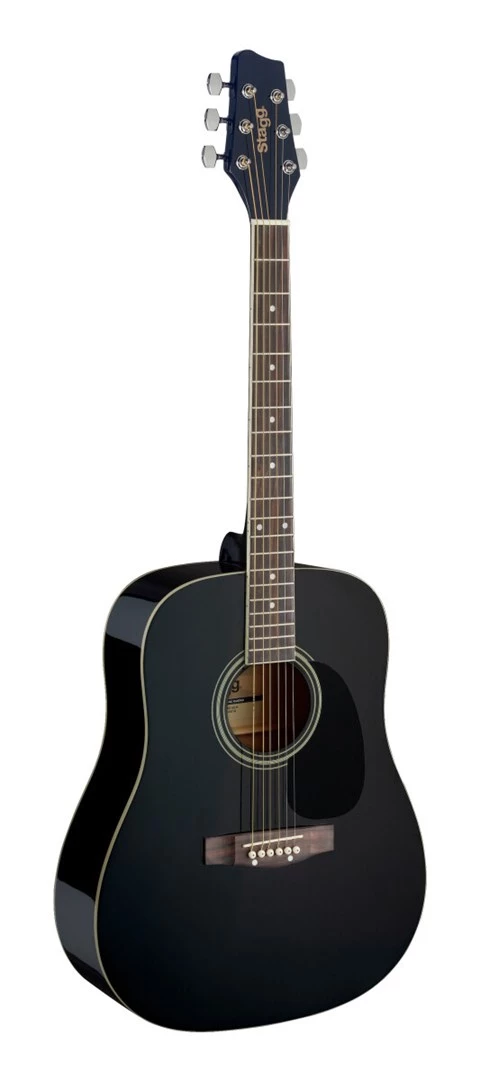 Stagg SA20D BLK Dreadnought akustiskā ģitāra
