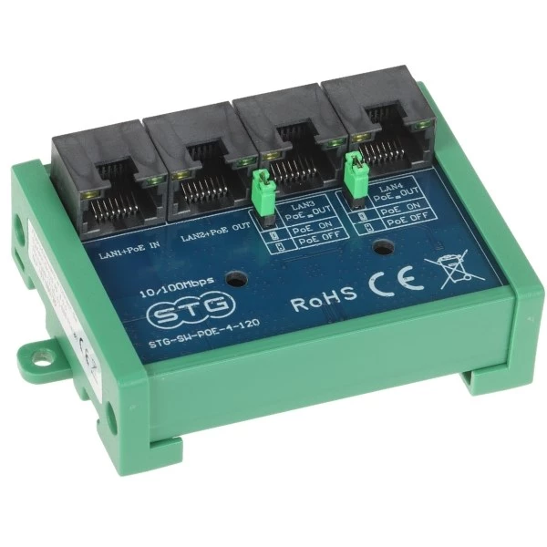 STG-SW-POE-4-120 4-portu Fast Ethernet PoE slēdzis