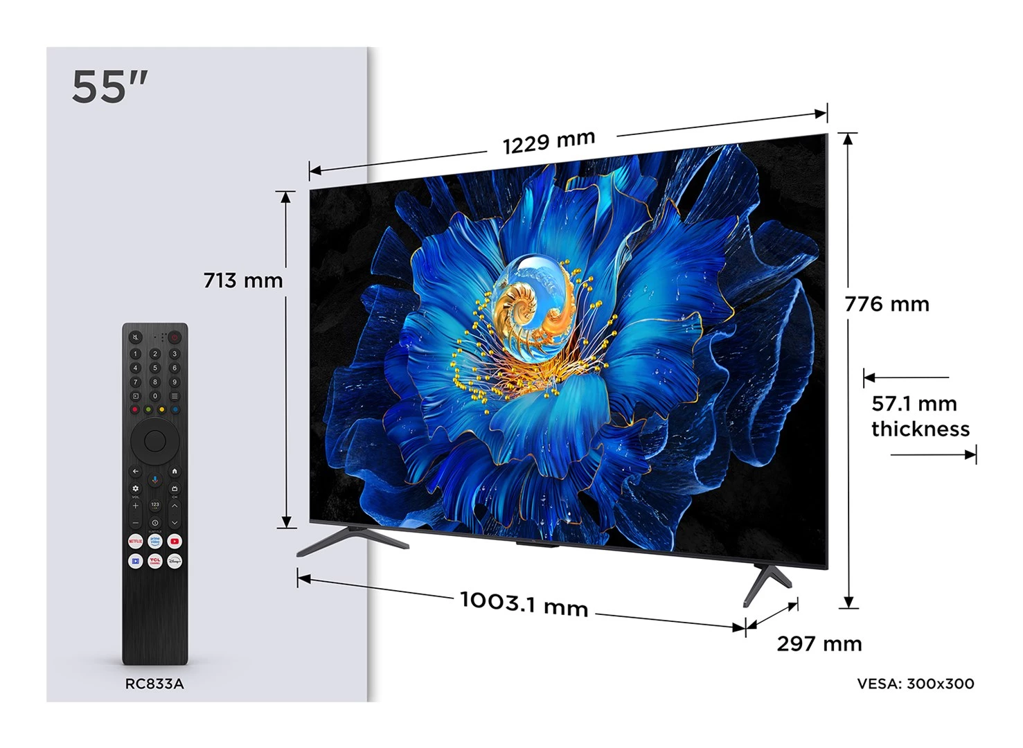 TCL 55C69KS 55 collu 4K Ultra