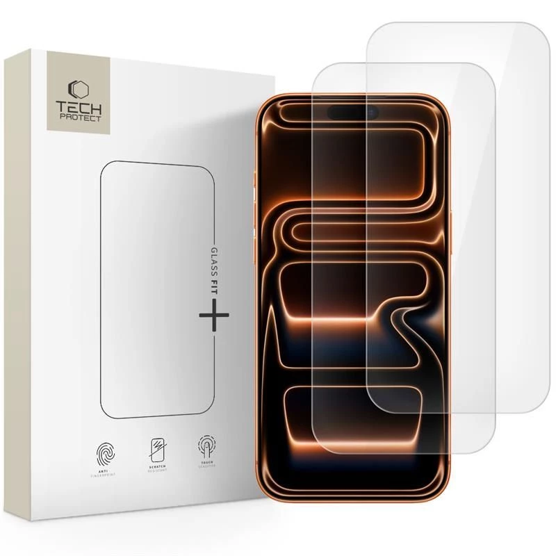 Tech-Protect Glass Fit+ 2-Pack rūdīta stikla