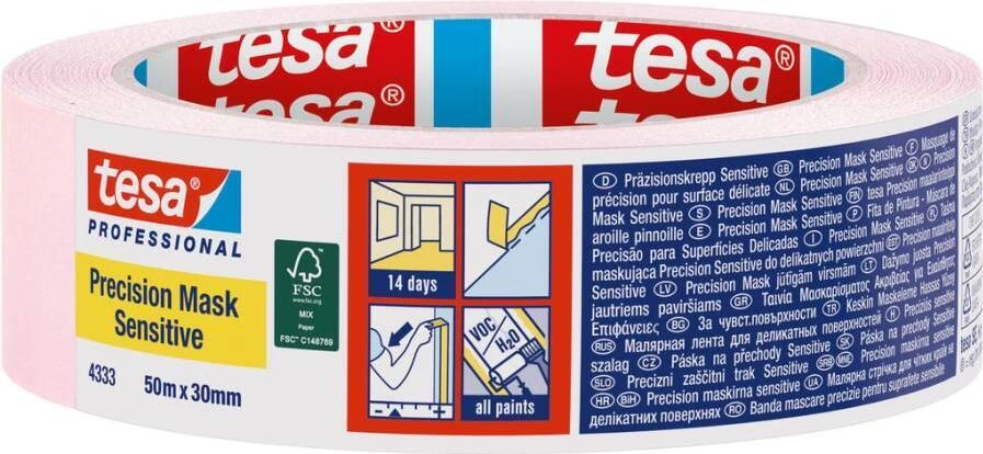 Tesa 04333-00019-02 Krēpveida maskēšanas lente gaiši