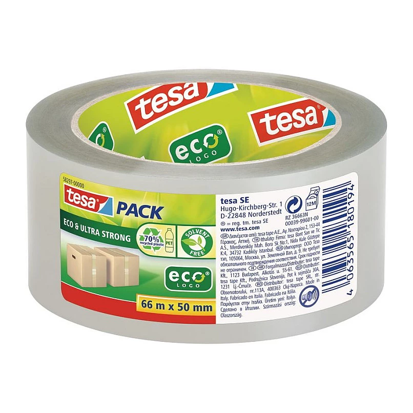 Tesa 58297-00000-01 caurspīdīga PVC iepakojuma lente
