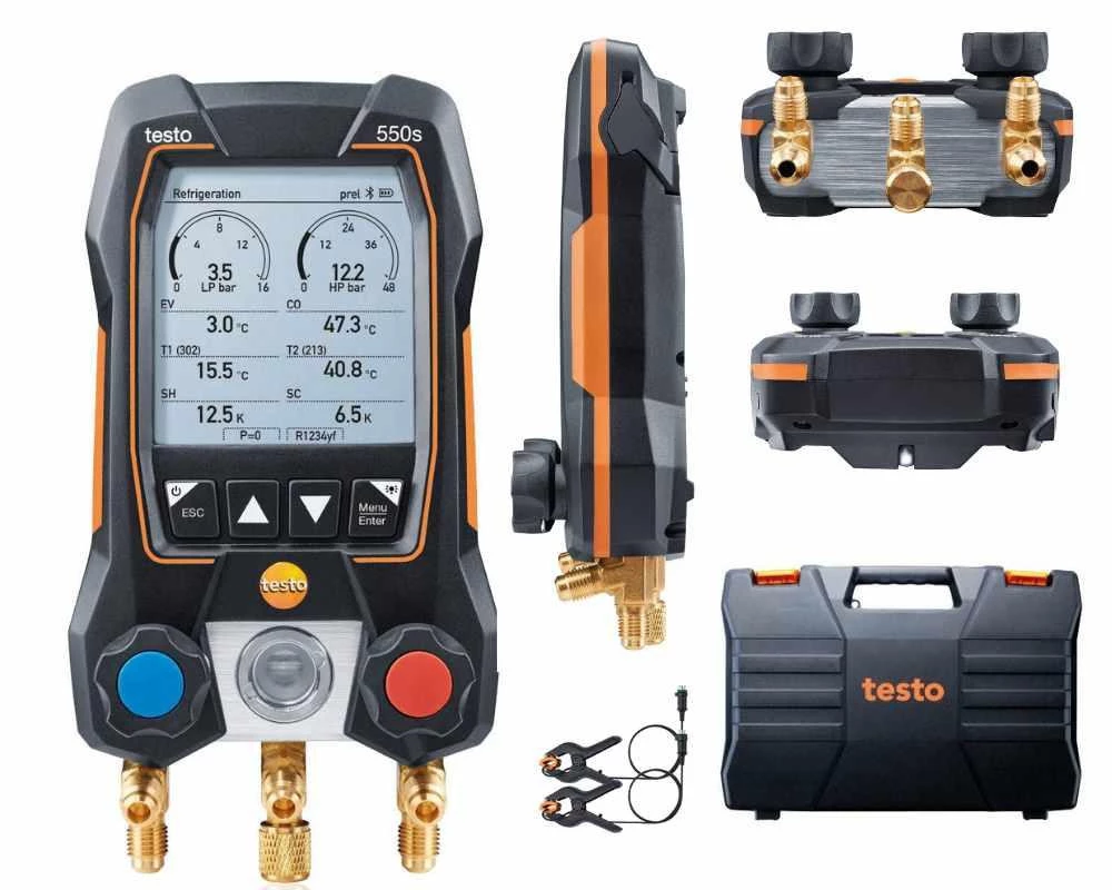 Testo 550s digitālais kolektors ar Bluetooth