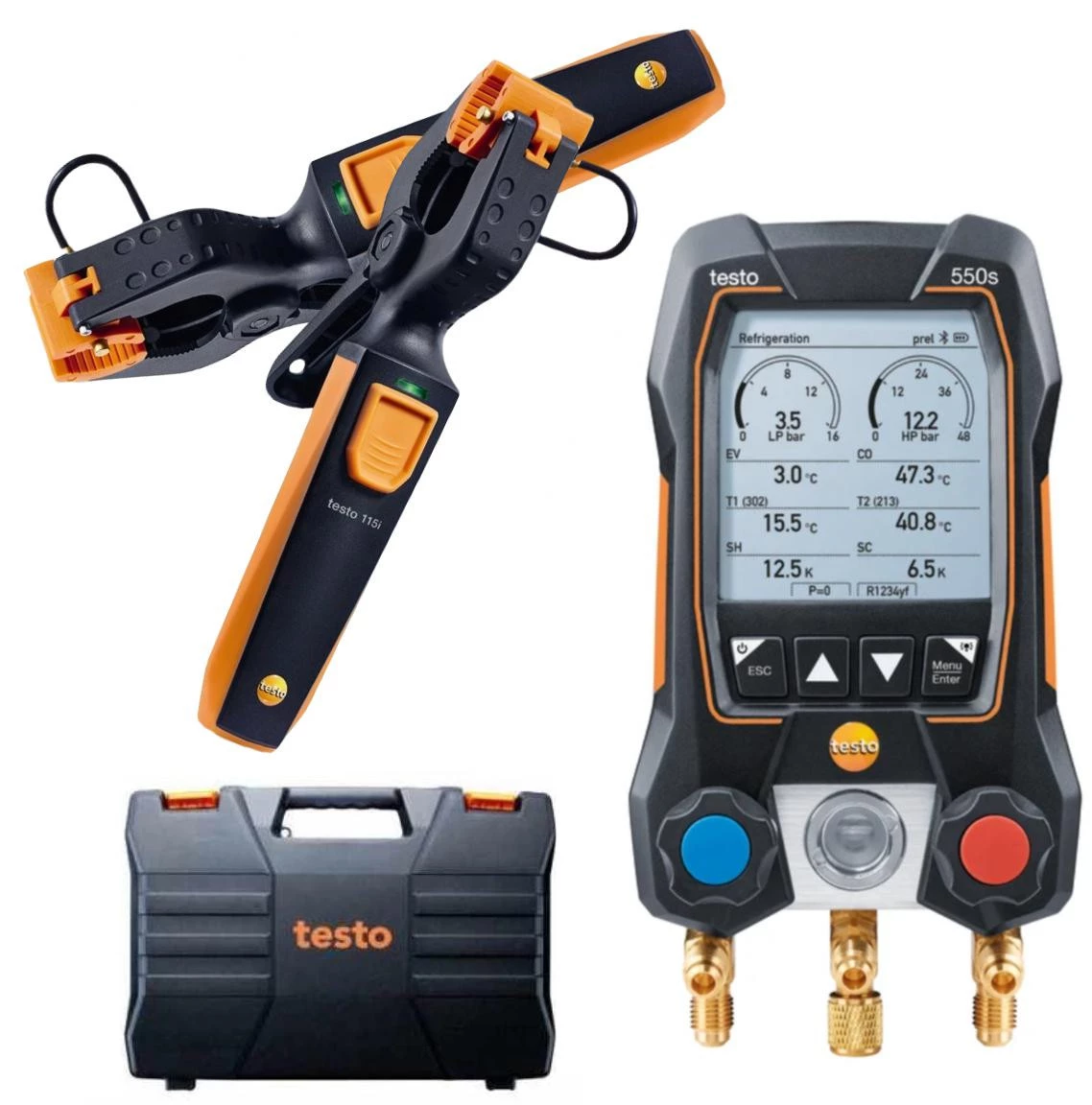 Testo 550s Smart Set digitālais kolektors