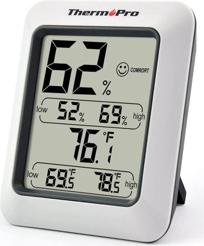 ThermoPro TP50 digitālais termo-higrometrs ar lielu