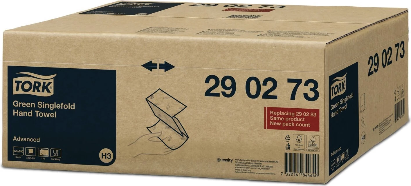 Tork Advanced H3 Zigzag salokāmi papīra