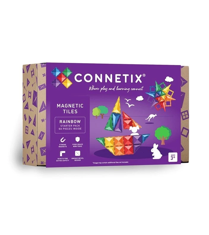 TOY CONSTR STARTER CT-R-00060-ST 60PCS Magnētiskais