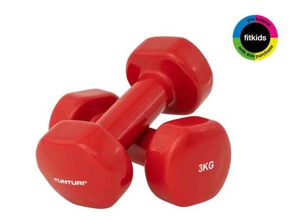 Tunturi Vinyl Dumbbells 3.0 kg