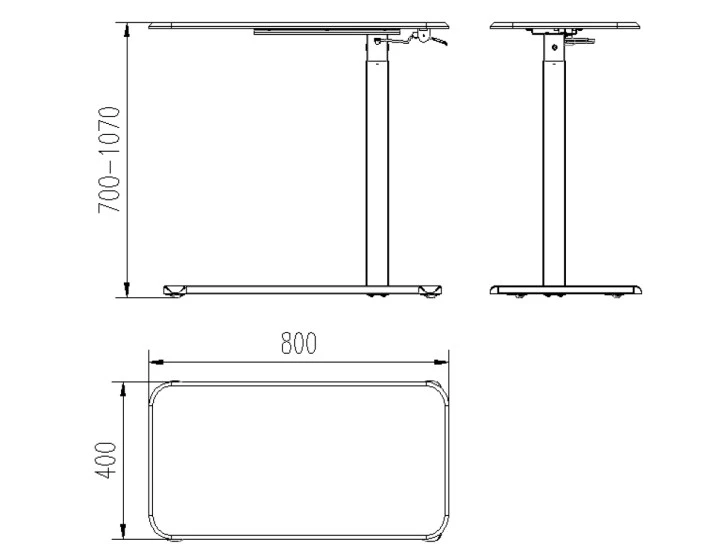 UNIQUE LAPTOP DESK regulējama augstuma galds/pults