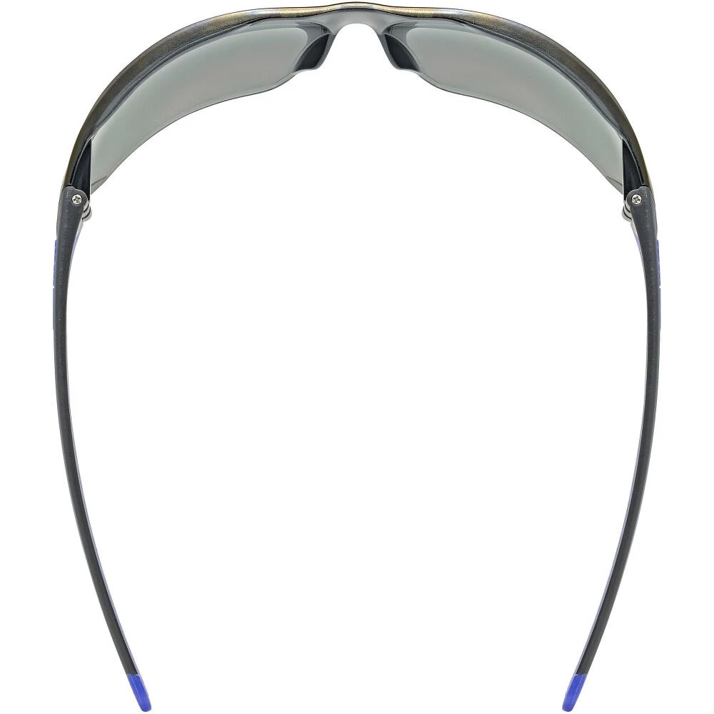 UVEX Equate Cycling Glasses, Black/Blue Matt/Mirror